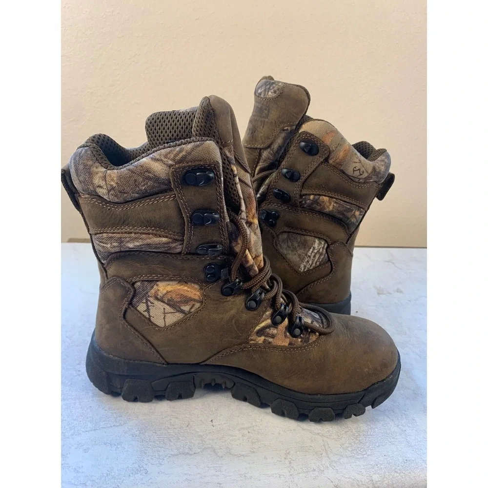 Wolverine 7M Hunting Boots Brown Camo Waterproof 400g Thinsulate W30083